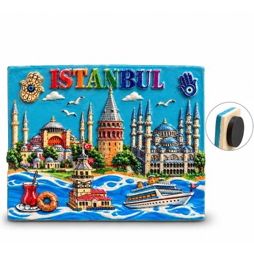 İstanbul Temalı Polyester Magnet Alk5874