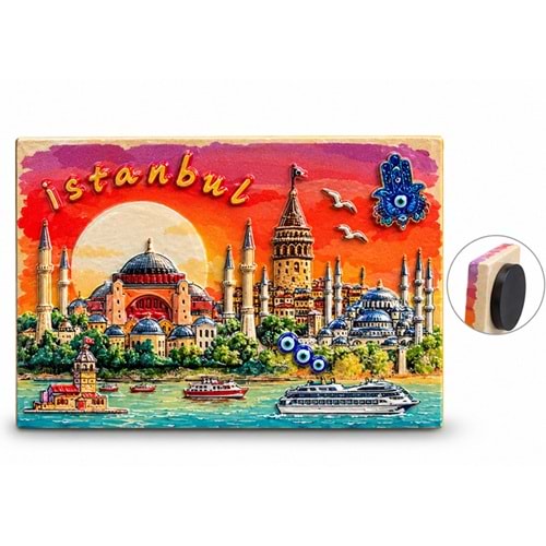 İstanbul Temalı Polyester Magnet Alk5875