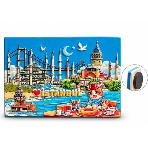 İstanbul Temalı Polyester Magnet Alk5876