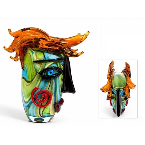 El Yapımı Murano Cam Sanat Objesi Alk5930