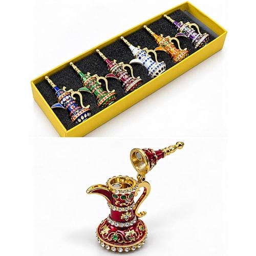Dekoratif Swarovski Taşlı İbrik Seti 6’Lı Set. Alk6187