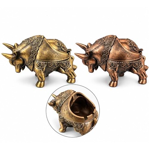 Metal Boğa Tasarımı Küllük Alk6400
