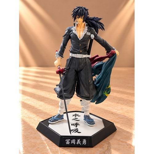 Demon Slayer Giyu Tomioka Kılıçlı Anime Figürü 30 Cm Alk6586