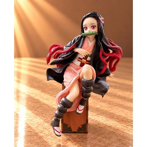 Demon Slayer Nezuko Kamado Oturan Anime Figürü 15 Cm Alk6595