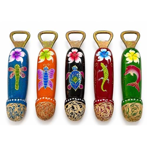 Ahşap Penis Tasarımlı Şişe Açacağı 5'li Set No:1010