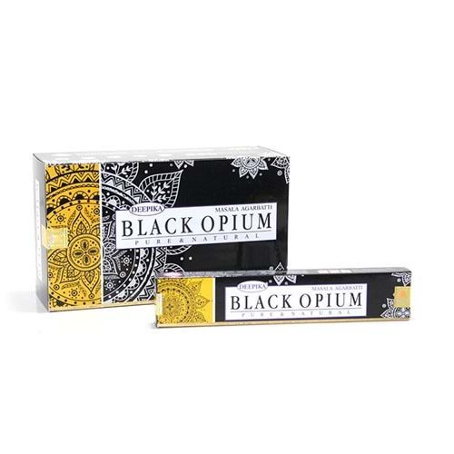 Deepıka Black Opıum Aromalı Çubuk Tütsü 15 Gr