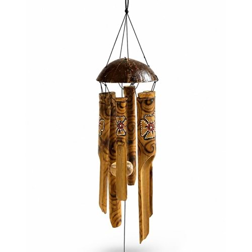 Coconat Bambu Rüzgar Çanı 50 Cm No:1038