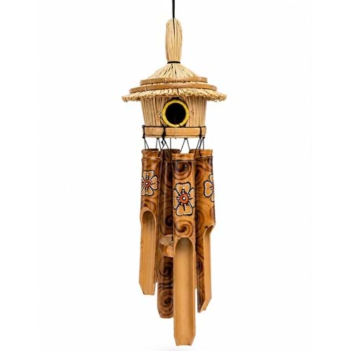 Hasır Kuş Yuvalı Bambu Çan No:1042