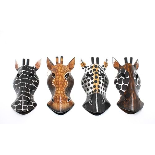 Ahşap Duvara Asmalı 20 Cm Zebra Maske 3Galıleo-4