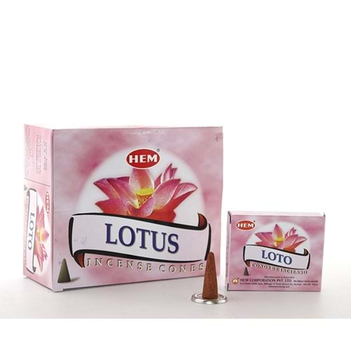 Lotus Aromalı Konik Tütsü