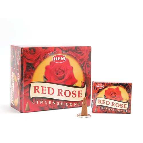 Red Rose Aromalı Konik Tütsü