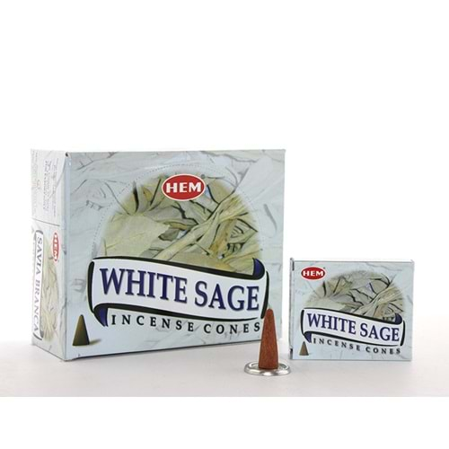 White Sage Aromalı Konik Tütsü