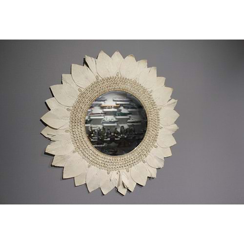 Makrome Duvar Aynası 3Natural-11