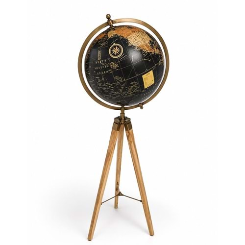 Dekoratif Dünya Küresi Tripod Standlı Nı6722