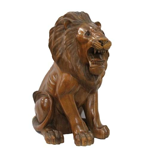 Ahşap Aslan Figürü 50 cm ST00037