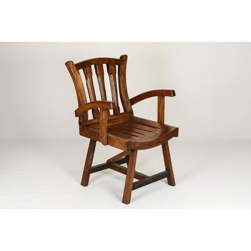 El İşlemeli Orjinal Tik ( Teak ) Ağacı Sandalye 90 Cm ST00108
