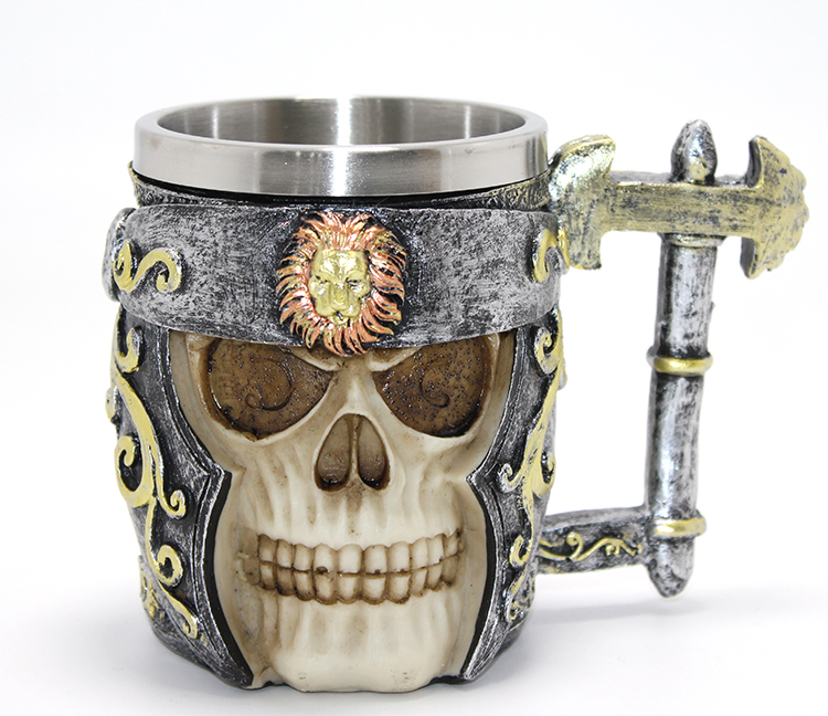 Şövalye Tasarım İçi Paslanmaz Çelik Kupa Bardak Alk4366