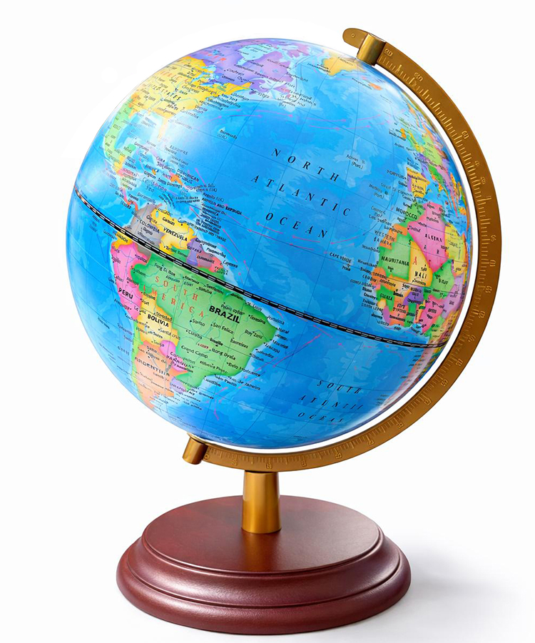 Dekoratif Işıklı Masa Üstü Dünya Küre Alk5260