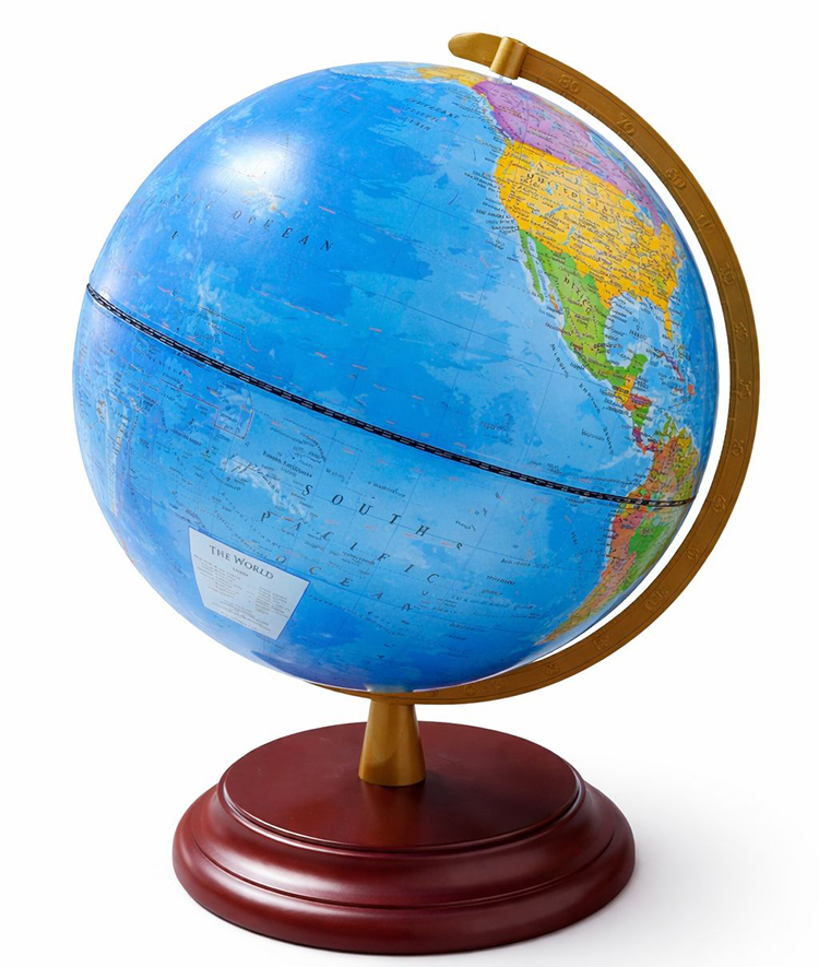 Dekoratif Işıklı Masa Üstü Dünya Küre Alk5262