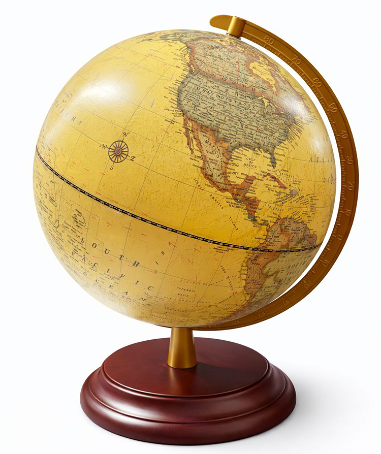 Dekoratif Işıklı Masa Üstü Dünya Küre Alk5263