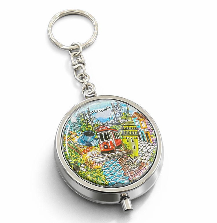 İstanbul Temalı Küllük Anahtarlık Alk4051