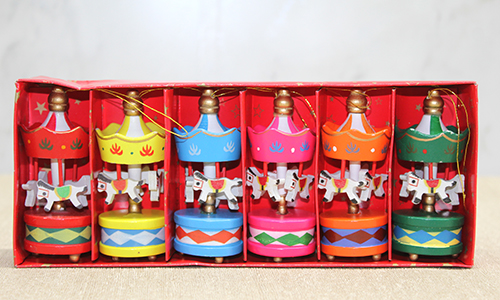 Ahşap 6'Lı Dekoratif Atlı Karınca Alk4394