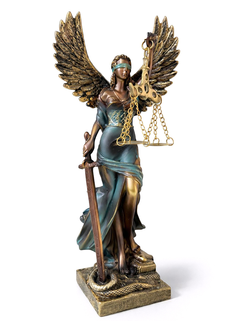 Polyester Kanatlı Adalet Biblosu Alk4419