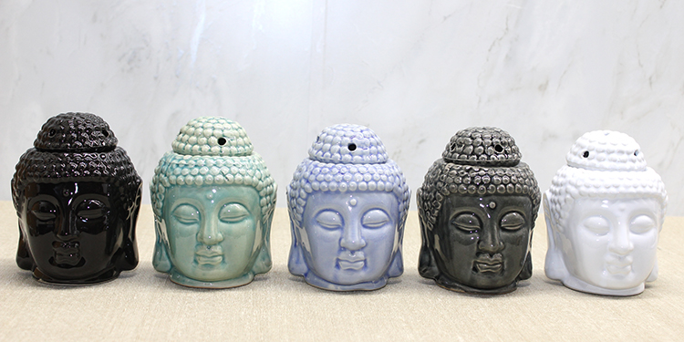 Seramik Buda Büstü Buhurdanlık Alk4446