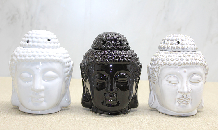 Seramik Buda Büstü Buhurdanlık Alk4447