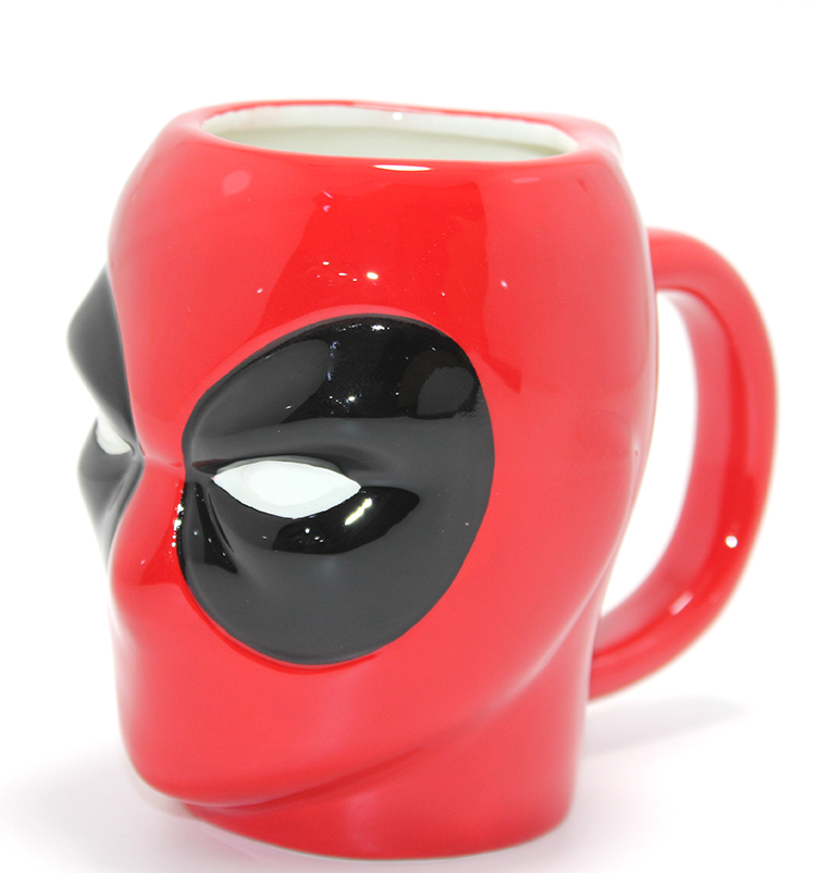 Marvel Deadpool 3D Kabartmalı Karakter Tasarımlı Kupa Bardak Alk4548