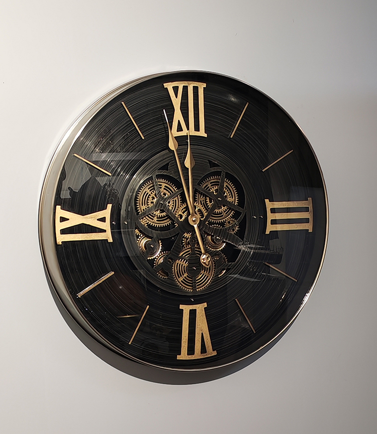 Özel Tasarım Metal Çarklı Duvar Saati Alk4855