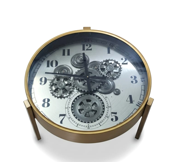 Metal Çarklı Sehpa Saat Alk4863