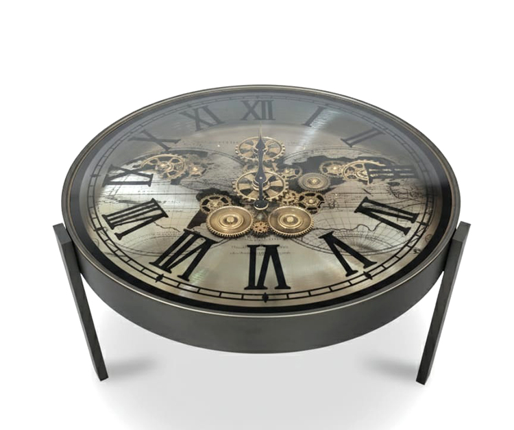 Metal Çarklı Sehpa Saat Alk4864