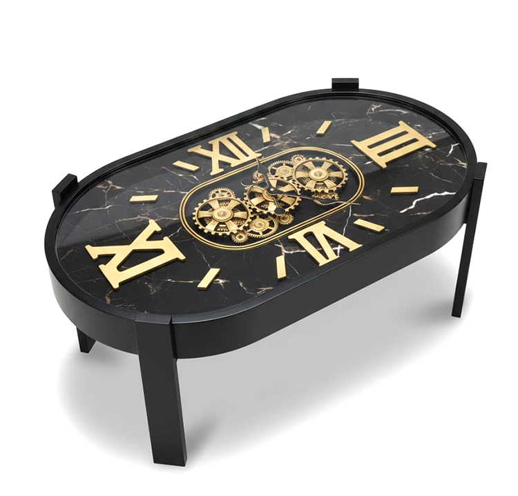 Metal Çarklı Sehpa Saat Alk4867