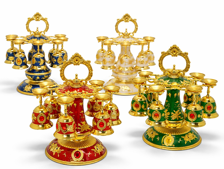 6'Lı Lüks Sunum Ve Dekoratif Kadeh Seti Alk4911