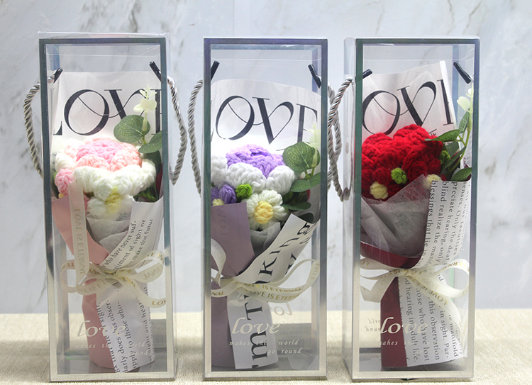 Tekli El Örgüsü Gül Buketi Alk4967