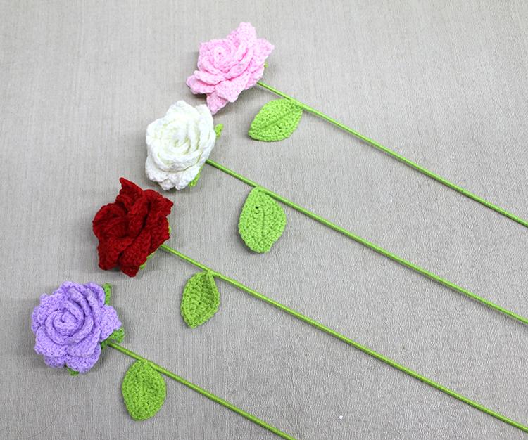 El Örgüsü Tekli Gül Alk4973