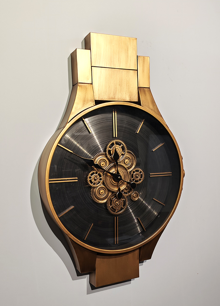 Özel Tasarım Metal Çarklı Duvar Saati Alk5121