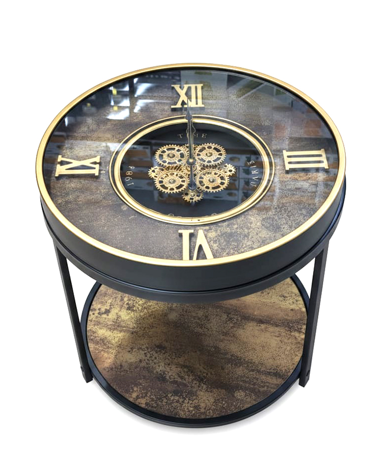 Metal Çarklı Sehpa Saat Alk5127