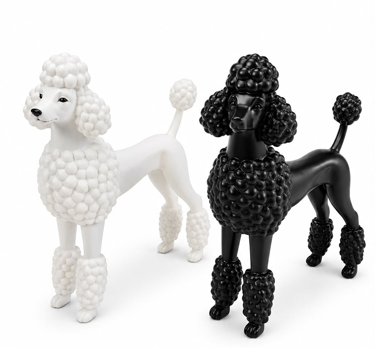 Dekoratif Kaniş Köpek Biblosu Polyester Masa Üstü Obje Alk5305