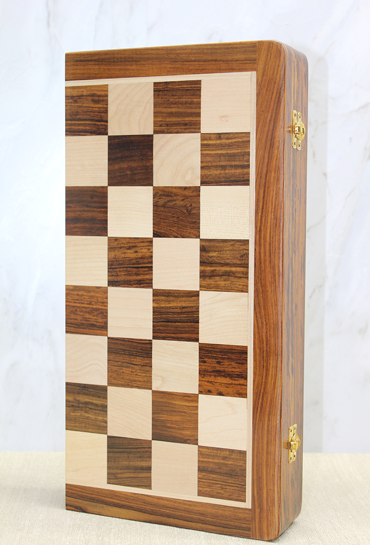 Mıknatıs Taşlı Ahşap Katlanabilir Kutulu Satranç Oyunu 40 Cm G225