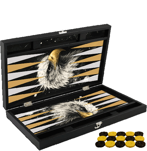 Özel Trendy Kartal Tasarımı Tavla