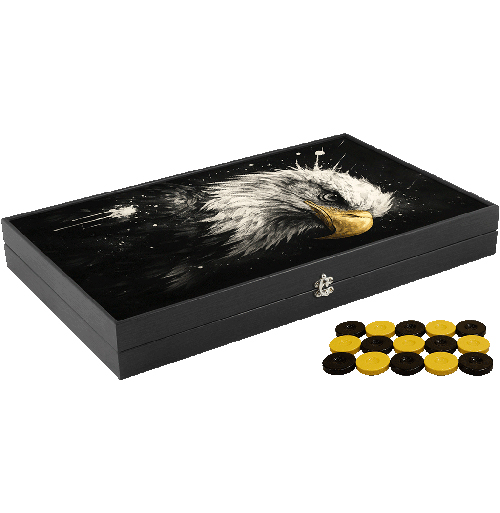 Özel Trendy Kartal Tasarımı Tavla