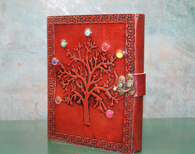 Taşlı Deri Defter Ksk3153