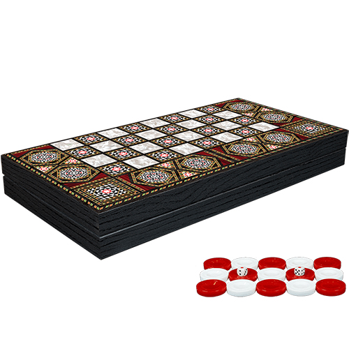 Klasik Sedef İşlemeli Tavla