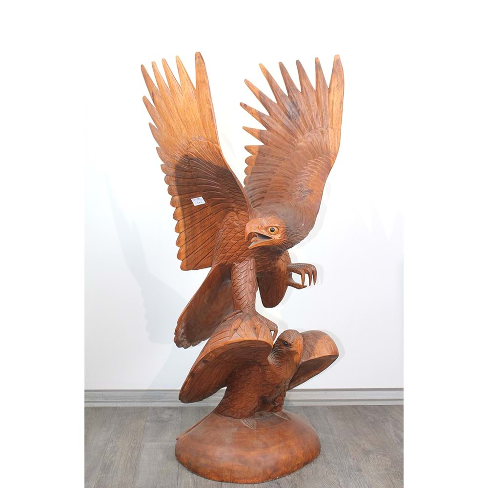 Maun Ağacı El Oyması 2'Li Kartal Figürü 4Ratnı-29