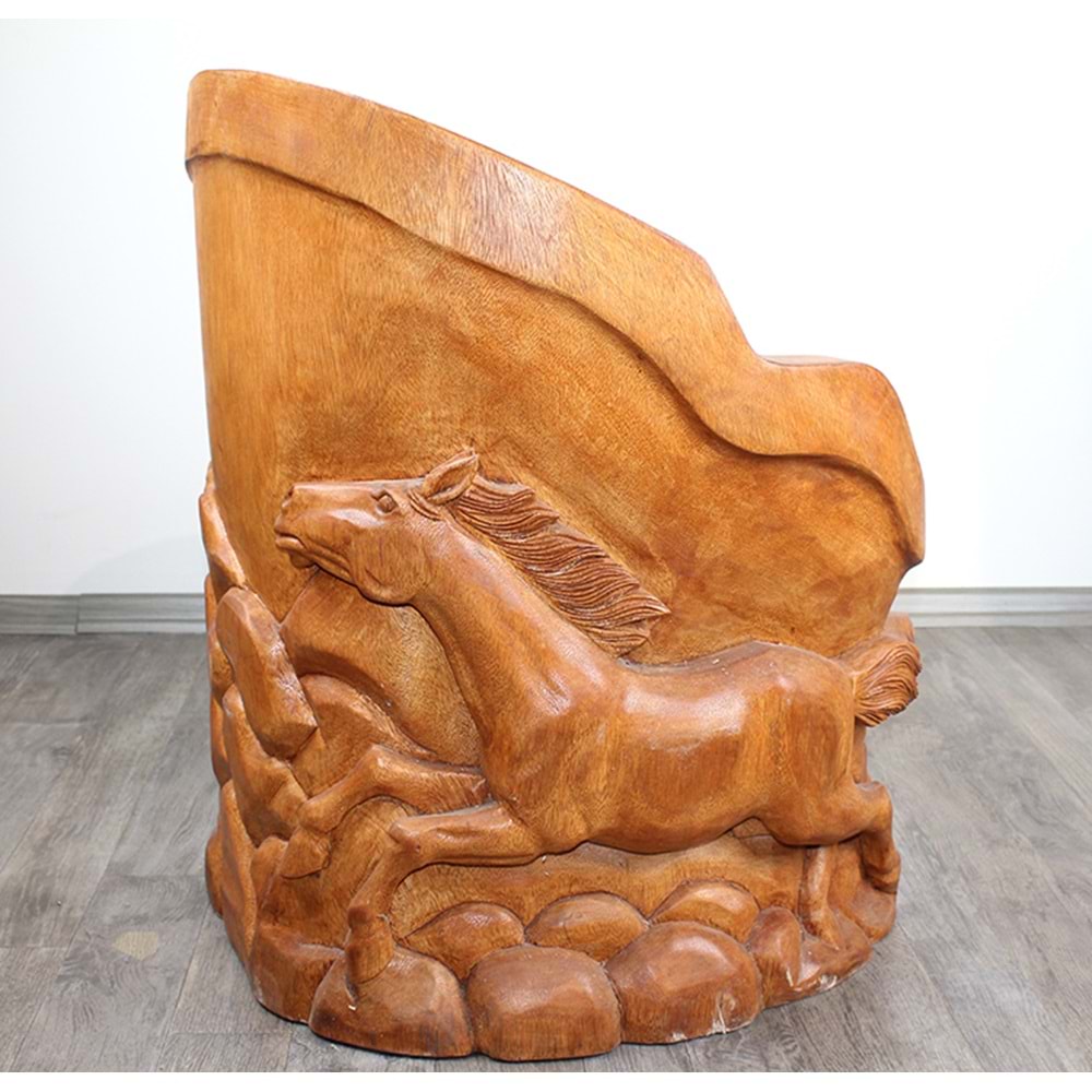 Maun Ağacı El Oyması At İşlemeli Koltuk 4Ratnı-6