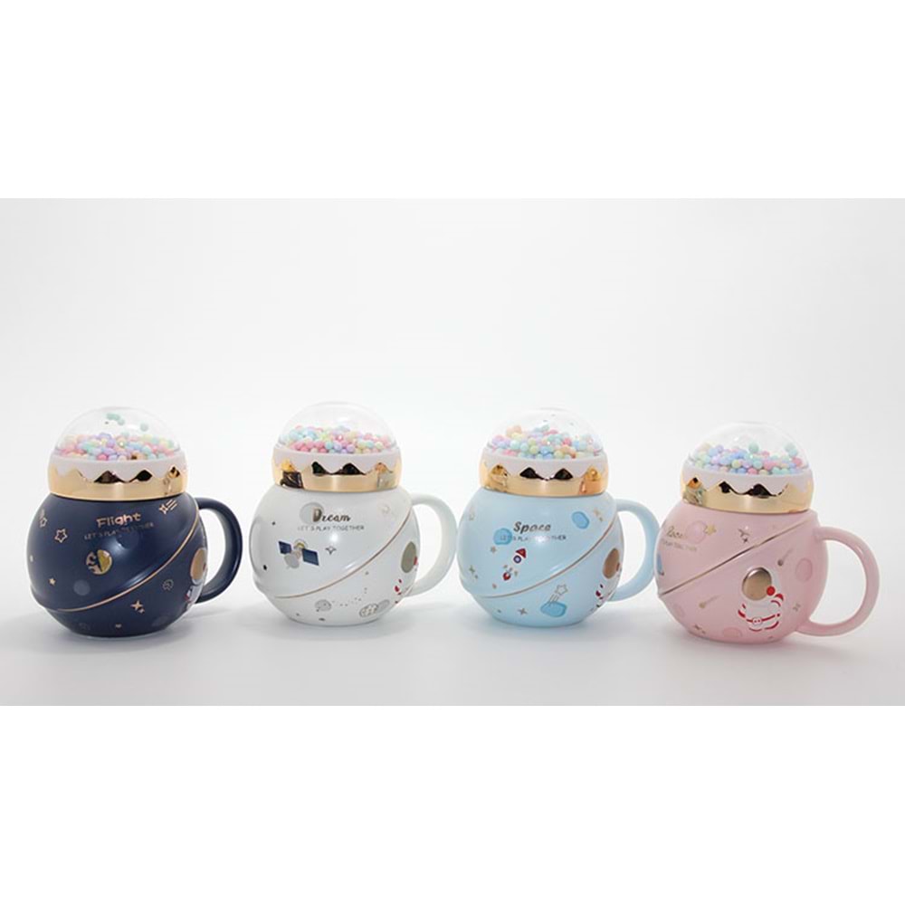 Üstü Renkli Toplu Porselen Kupa Bardak Alk1268