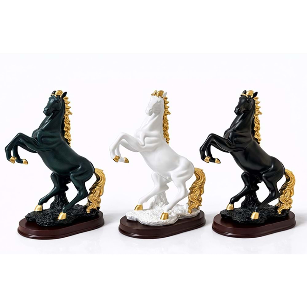 Polyester Şahlanmış At Figürü Alk1622