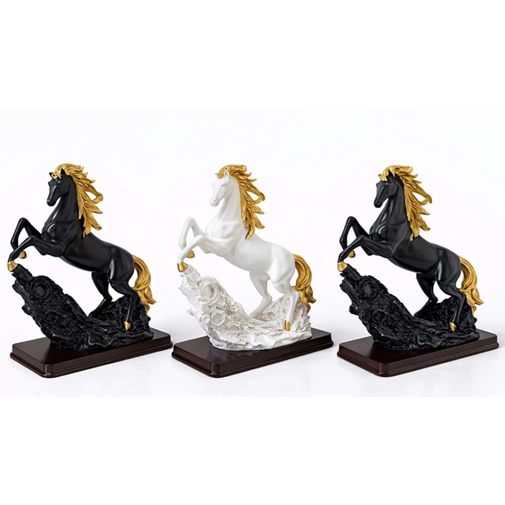 Polyester Şahlanmış At Figürü Alk1628